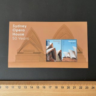 オーストラリアの切手・2023年・オペラハウス50年・小型シート