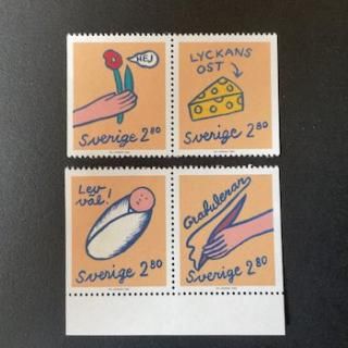 おまとめ済み)外国未使用切手 スウェーデン 1998年 イースター 2枚