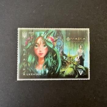 ウクライナの切手・2020年・Pスタンプ・アニメーション映画（セルフ糊）