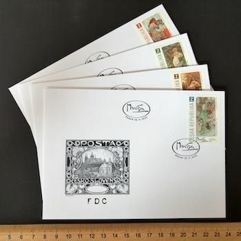 チェコの切手・2025年・大阪関西万博・ミュシャ・FDC（4）