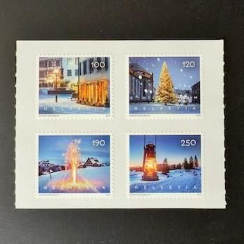 スイスの切手・2025年・クリスマス（4）セルフ糊