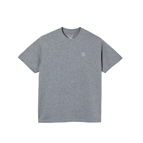 POLAR SKATE CO.TEAM TEE HEATHER GREY 