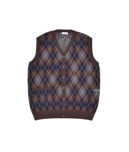 <img class='new_mark_img1' src='https://img.shop-pro.jp/img/new/icons20.gif' style='border:none;display:inline;margin:0px;padding:0px;width:auto;' />POP TRADING CO KNITTED CARDIGAN VEST 