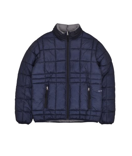 <img class='new_mark_img1' src='https://img.shop-pro.jp/img/new/icons5.gif' style='border:none;display:inline;margin:0px;padding:0px;width:auto;' />POP TRADING CO Quilted Reversible Puffer Jacket Navy/ Drizzle