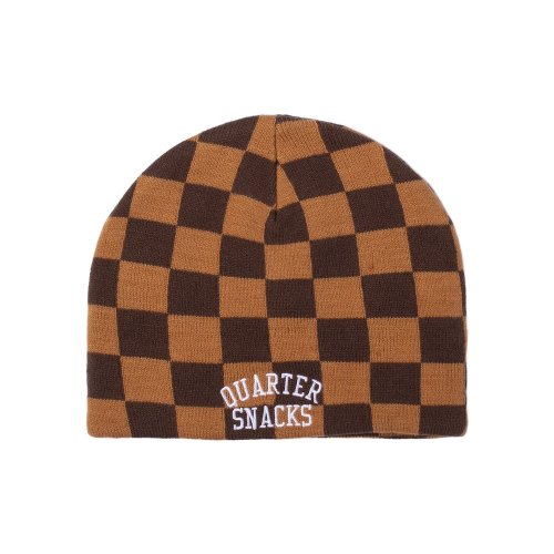 <img class='new_mark_img1' src='https://img.shop-pro.jp/img/new/icons5.gif' style='border:none;display:inline;margin:0px;padding:0px;width:auto;' />QUARTERSNACKS  CHECKERBOARD BEANIE 