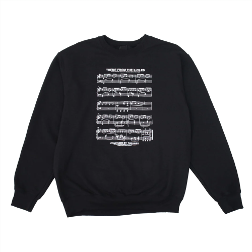 <img class='new_mark_img1' src='https://img.shop-pro.jp/img/new/icons5.gif' style='border:none;display:inline;margin:0px;padding:0px;width:auto;' />THEORIES X-FILES THEME MUSIC CREWNECK 