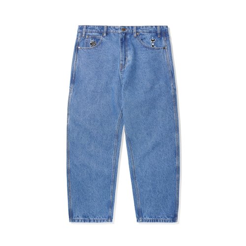<img class='new_mark_img1' src='https://img.shop-pro.jp/img/new/icons5.gif' style='border:none;display:inline;margin:0px;padding:0px;width:auto;' />BUTTER GOODS  CRITTER DENIM JEANS WASHED INDIGO