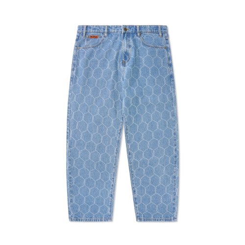 <img class='new_mark_img1' src='https://img.shop-pro.jp/img/new/icons5.gif' style='border:none;display:inline;margin:0px;padding:0px;width:auto;' />BUTTER GOODS  CHAIN LINK DENIM JEANS WASHED INDIGO