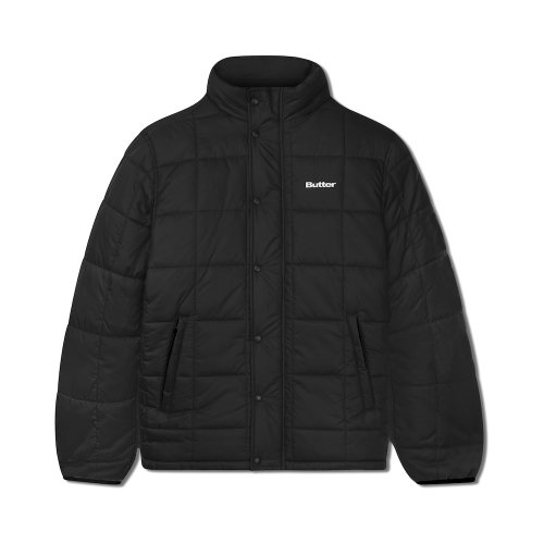 <img class='new_mark_img1' src='https://img.shop-pro.jp/img/new/icons5.gif' style='border:none;display:inline;margin:0px;padding:0px;width:auto;' />BUTTER GOODS  Grid Puffer Jacket BLACK