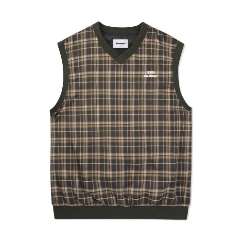 <img class='new_mark_img1' src='https://img.shop-pro.jp/img/new/icons5.gif' style='border:none;display:inline;margin:0px;padding:0px;width:auto;' />BUTTER GOODS Woods Plaid Vest, Wood Plaid
