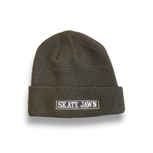 <img class='new_mark_img1' src='https://img.shop-pro.jp/img/new/icons5.gif' style='border:none;display:inline;margin:0px;padding:0px;width:auto;' />SKATE JAWN  Cover Box Thermal Knit Beanie - Olive