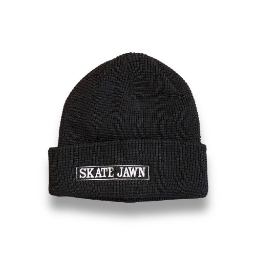 <img class='new_mark_img1' src='https://img.shop-pro.jp/img/new/icons5.gif' style='border:none;display:inline;margin:0px;padding:0px;width:auto;' />SKATE JAWN  Cover Box Thermal Knit Beanie - Black