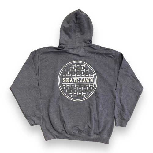 <img class='new_mark_img1' src='https://img.shop-pro.jp/img/new/icons5.gif' style='border:none;display:inline;margin:0px;padding:0px;width:auto;' />SKATE JAWN  Sewer Cap Hoodie - Heather Navy
