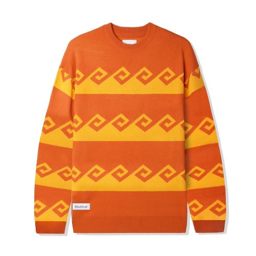 <img class='new_mark_img1' src='https://img.shop-pro.jp/img/new/icons5.gif' style='border:none;display:inline;margin:0px;padding:0px;width:auto;' />BUTTERGOODS WAVES KNIT SWEATER BURNT ORANGEANTS BONE