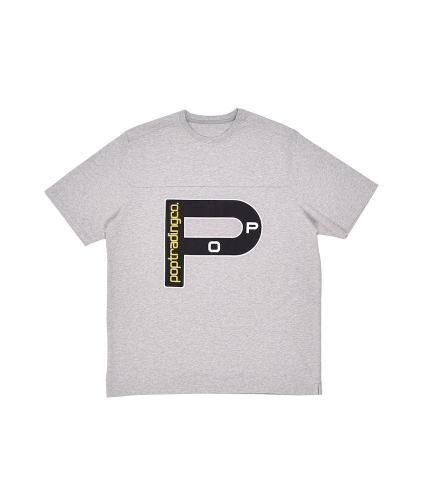 POP TRADING COMPANY NAUTICAL T-SHIRT HEATHER GREY