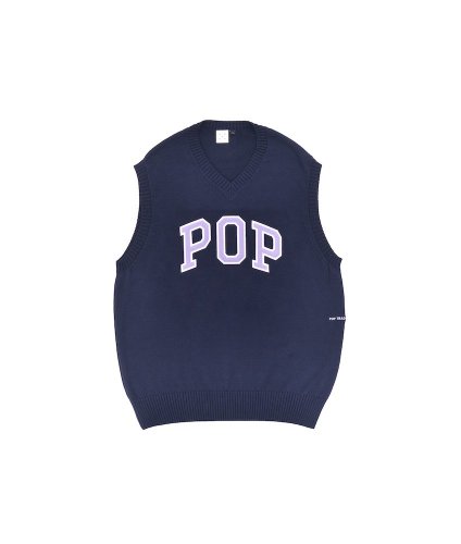 <img class='new_mark_img1' src='https://img.shop-pro.jp/img/new/icons5.gif' style='border:none;display:inline;margin:0px;padding:0px;width:auto;' />POP TRADING COMPANY  ARCH SPENCER KNIT NAVY