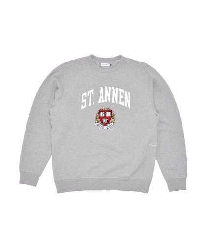 <img class='new_mark_img1' src='https://img.shop-pro.jp/img/new/icons5.gif' style='border:none;display:inline;margin:0px;padding:0px;width:auto;' />POP TRADING COMPANY  ST ANNEN CREST CREWNECK SWEAT HEATHER GREY