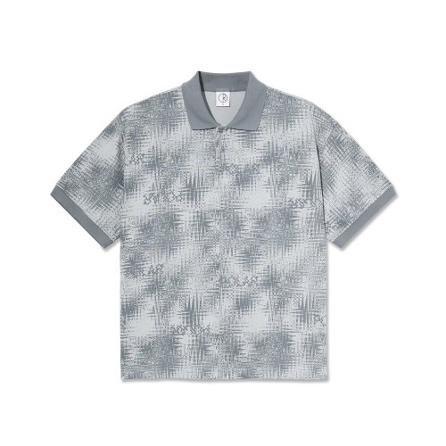 POLAR SKATE CO.  SCRIBBLE  SURF  POLO  SHIRT  SILVER<img class='new_mark_img2' src='https://img.shop-pro.jp/img/new/icons5.gif' style='border:none;display:inline;margin:0px;padding:0px;width:auto;' />