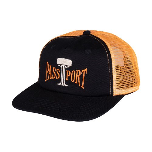 <img class='new_mark_img1' src='https://img.shop-pro.jp/img/new/icons5.gif' style='border:none;display:inline;margin:0px;padding:0px;width:auto;' />PASS~PORT TOWERS OF WATER WORKERS TRUCKER CAP  BLACK / ORANGE