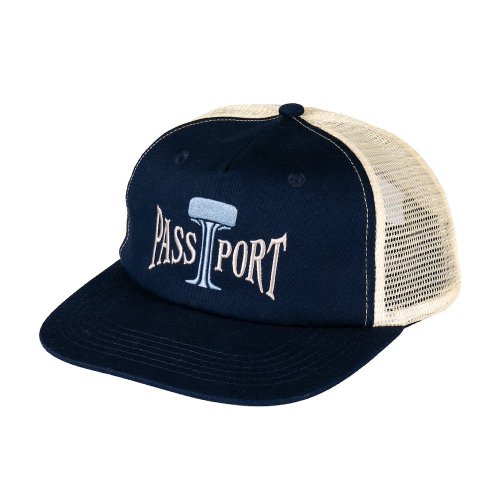 <img class='new_mark_img1' src='https://img.shop-pro.jp/img/new/icons5.gif' style='border:none;display:inline;margin:0px;padding:0px;width:auto;' />PASS~PORT TOWERS OF WATER WORKERS TRUCKER CAP  NAVY / CREAM
