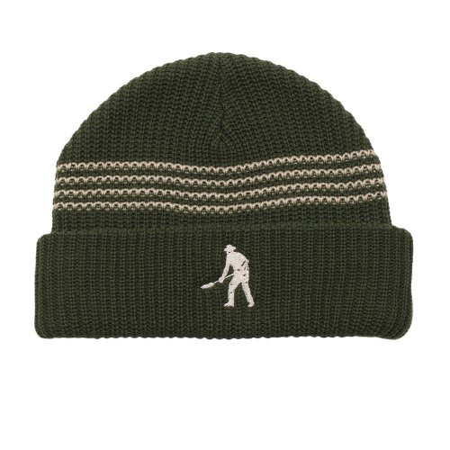 <img class='new_mark_img1' src='https://img.shop-pro.jp/img/new/icons5.gif' style='border:none;display:inline;margin:0px;padding:0px;width:auto;' />PASS~PORT  DIGGER STRIPED BEANIE OLIVE / CREAM