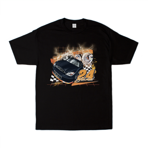 STUDIO  NASCAR TEE  BLACK