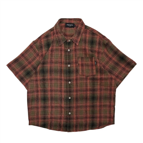 <img class='new_mark_img1' src='https://img.shop-pro.jp/img/new/icons5.gif' style='border:none;display:inline;margin:0px;padding:0px;width:auto;' />EAZY MISS  RETRO CHECK SHIRT  RED