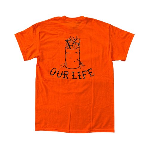 <img class='new_mark_img1' src='https://img.shop-pro.jp/img/new/icons5.gif' style='border:none;display:inline;margin:0px;padding:0px;width:auto;' />OURLIFE  BURN BARREL TEE  ORANGE