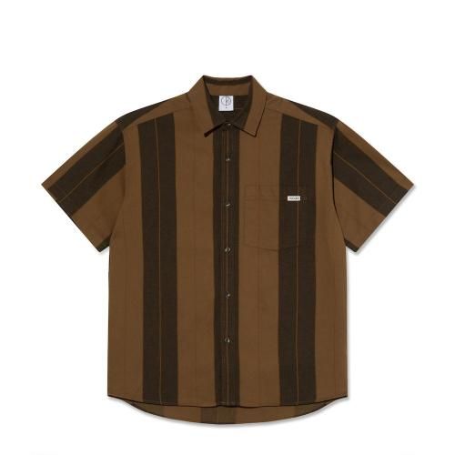POLAR SKATE CO.  MITCHELL SHIRT BROWN