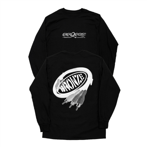 BRONZE 56K  RCA CORDS LONG SLEEVE  BLACK