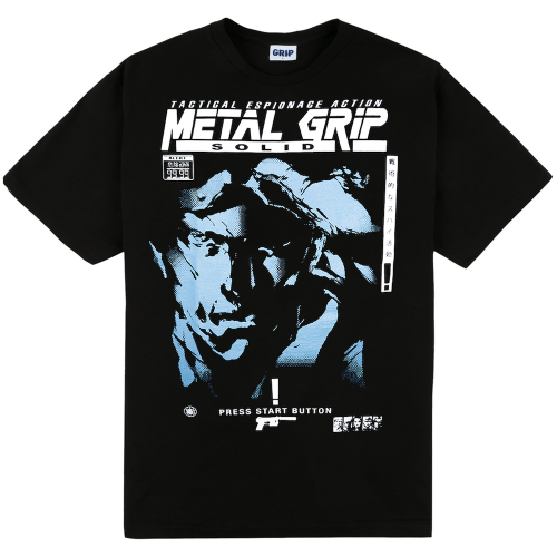 <img class='new_mark_img1' src='https://img.shop-pro.jp/img/new/icons5.gif' style='border:none;display:inline;margin:0px;padding:0px;width:auto;' />CLASSIC GRIP METAL GRIP TEE  BLACK