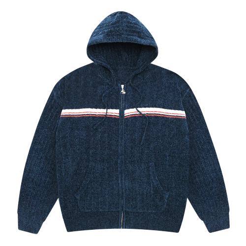 YARDSALE PHANTASY CHENILLE HOOD NAVY
