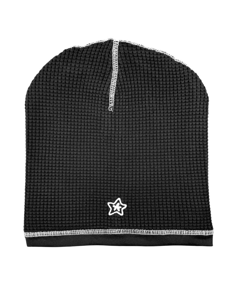 注文割引 BLACK BEANIE SKULLY THERMAL STARTEAM - 【ジョブレス Jobless 帽子
