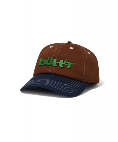 <img class='new_mark_img1' src='https://img.shop-pro.jp/img/new/icons5.gif' style='border:none;display:inline;margin:0px;padding:0px;width:auto;' />BUTTERGOODS  WARPED 6 PANEL CAP BROWN / NAVY