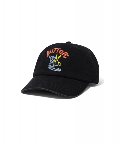 <img class='new_mark_img1' src='https://img.shop-pro.jp/img/new/icons5.gif' style='border:none;display:inline;margin:0px;padding:0px;width:auto;' />BUTTERGOODS  BEAR 6 PANEL CAP BLACK