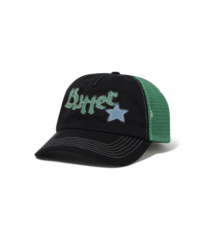 <img class='new_mark_img1' src='https://img.shop-pro.jp/img/new/icons5.gif' style='border:none;display:inline;margin:0px;padding:0px;width:auto;' />BUTTERGOODS  EDGE TRUCKER CAP  BLACK