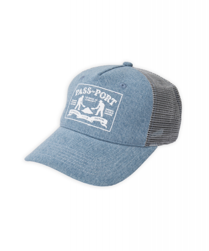 <img class='new_mark_img1' src='https://img.shop-pro.jp/img/new/icons5.gif' style='border:none;display:inline;margin:0px;padding:0px;width:auto;' />PASS~PORT WORKERS CLUB DENIM PACKERS TRUCKER  LIGHT INDIGO