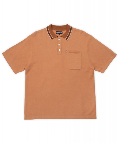 <img class='new_mark_img1' src='https://img.shop-pro.jp/img/new/icons5.gif' style='border:none;display:inline;margin:0px;padding:0px;width:auto;' />PASS~PORT  SUNSPOT ORGANIC KNIT POLO - CAMEL