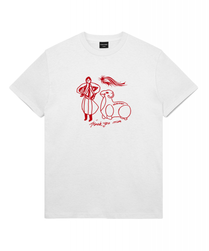 <img class='new_mark_img1' src='https://img.shop-pro.jp/img/new/icons5.gif' style='border:none;display:inline;margin:0px;padding:0px;width:auto;' />PASS~PORT  THANK YOU MUM TEE - WHITE