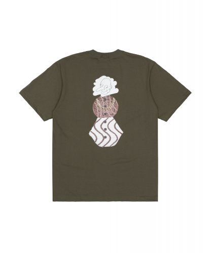 <img class='new_mark_img1' src='https://img.shop-pro.jp/img/new/icons5.gif' style='border:none;display:inline;margin:0px;padding:0px;width:auto;' />QUARTERSNACKS  WHISTLER`S SNACKMAN TEE ARMY GREEN