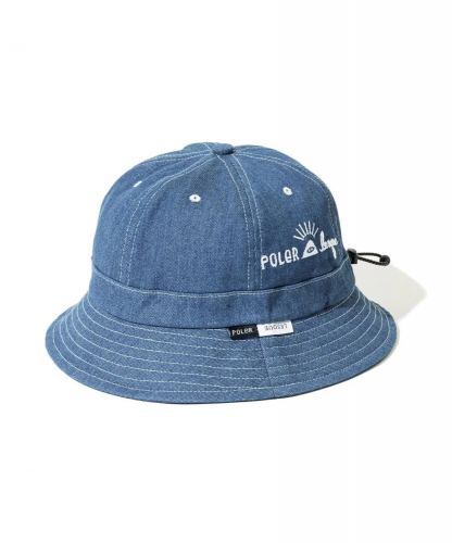 <img class='new_mark_img1' src='https://img.shop-pro.jp/img/new/icons5.gif' style='border:none;display:inline;margin:0px;padding:0px;width:auto;' />POLER  LESQUE BUCKET HAT - DENIM COLLECTION / INDIGO