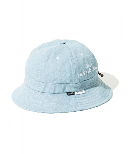 <img class='new_mark_img1' src='https://img.shop-pro.jp/img/new/icons5.gif' style='border:none;display:inline;margin:0px;padding:0px;width:auto;' />POLER  LESQUE BUCKET HAT - DENIM COLLECTION / ICE BLUE