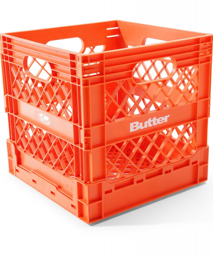 <img class='new_mark_img1' src='https://img.shop-pro.jp/img/new/icons5.gif' style='border:none;display:inline;margin:0px;padding:0px;width:auto;' />BUTTERGOODS COLLAPSABLE RECORD CRATE  ORANGE