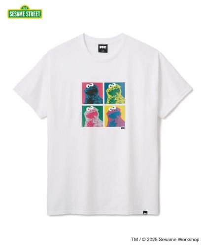<img class='new_mark_img1' src='https://img.shop-pro.jp/img/new/icons5.gif' style='border:none;display:inline;margin:0px;padding:0px;width:auto;' />FTC SESAME STREET MEETS FTC / COOKIE MONSTER TEE WHITE