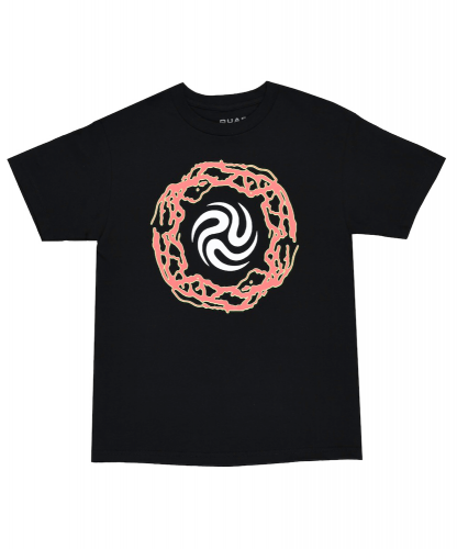 <img class='new_mark_img1' src='https://img.shop-pro.jp/img/new/icons5.gif' style='border:none;display:inline;margin:0px;padding:0px;width:auto;' />QUASI  DROP-OUT TEE BLACK 