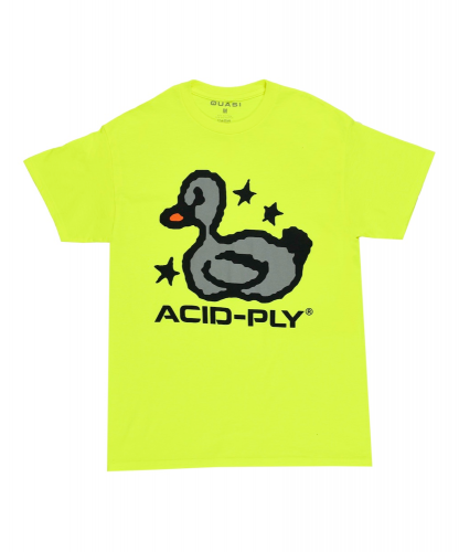 <img class='new_mark_img1' src='https://img.shop-pro.jp/img/new/icons5.gif' style='border:none;display:inline;margin:0px;padding:0px;width:auto;' />QUASI  DUCK TECH TEE SAFETY GREEN 