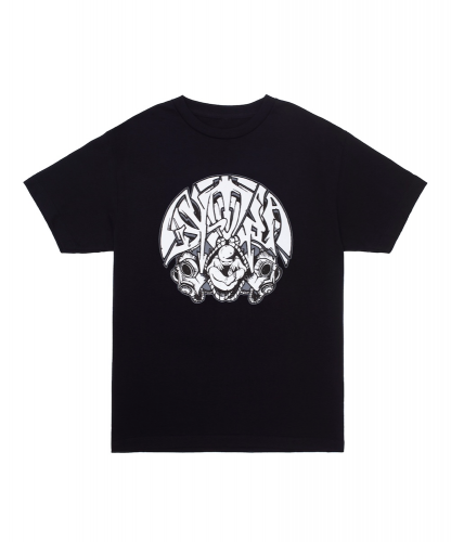 <img class='new_mark_img1' src='https://img.shop-pro.jp/img/new/icons5.gif' style='border:none;display:inline;margin:0px;padding:0px;width:auto;' />GX1000  DYSTOPIA GAS MASK TEE  BLACK