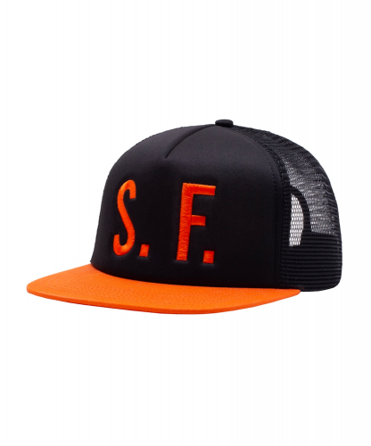 <img class='new_mark_img1' src='https://img.shop-pro.jp/img/new/icons5.gif' style='border:none;display:inline;margin:0px;padding:0px;width:auto;' />GX1000  SF TRUCKER HAT BLACK/ORANGE