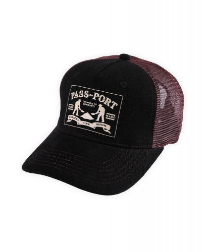 <img class='new_mark_img1' src='https://img.shop-pro.jp/img/new/icons5.gif' style='border:none;display:inline;margin:0px;padding:0px;width:auto;' />PASS~PORT WORKERS CLUB DENIM PACKERS CAP BLACK