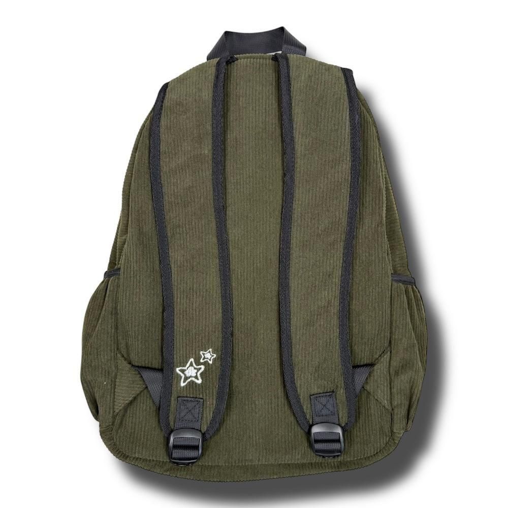 STAR TEAM CORDUROY BACKPACK OLIVE - Jobless 【ジョブレス